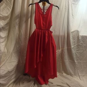 NWT High Low Coral dress made by Lush