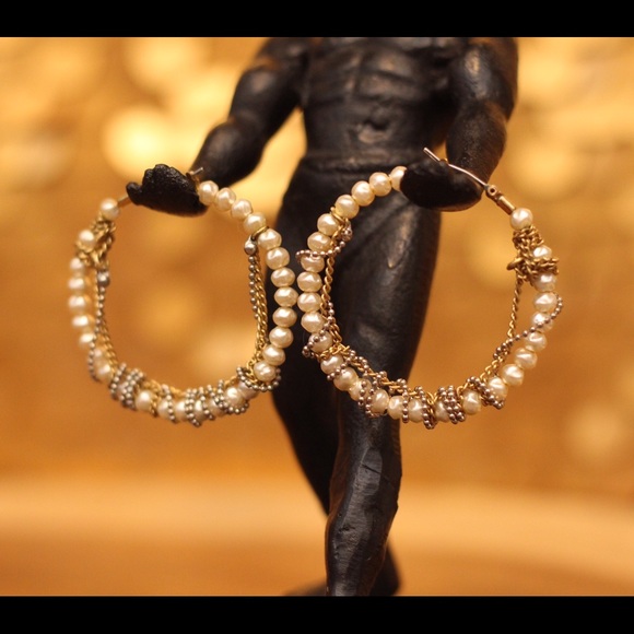 Rachel Roy Pearl Earrings