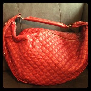 Express Design Studio Red hobo quilted bag.