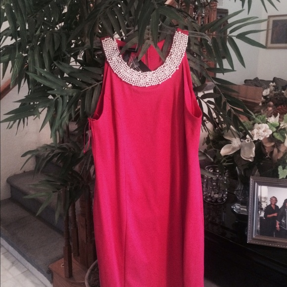 INC Pink Dress with pearls🎀NWT🎀 REDUCED 🎀🌹