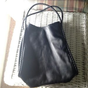 Genuine leather black Via Spiga purse