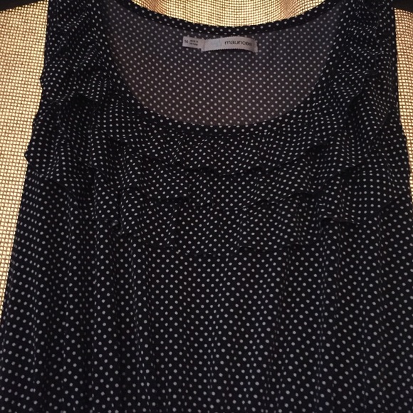 Black and Polka Dot Dress - Picture 2 of 2