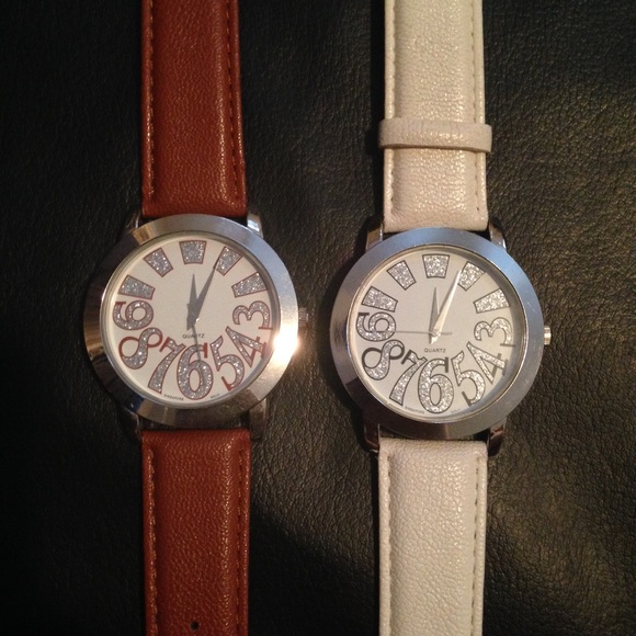 Tan & white Quartz Watches