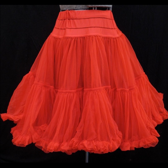 Vintage Red Crinoline/Crimson Petticoat