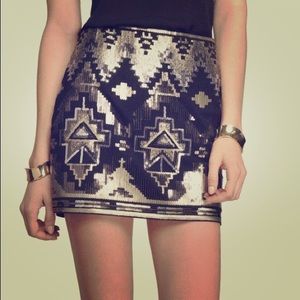 Express Tribal Skirt