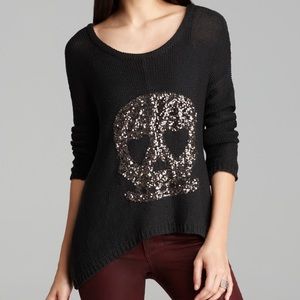 Vintage Havana sequin skull sweater