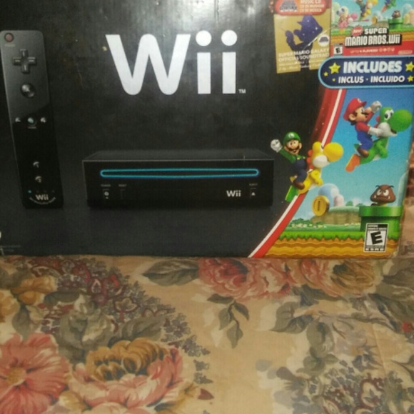 WII WITH SUPER MARIO BROS GAME