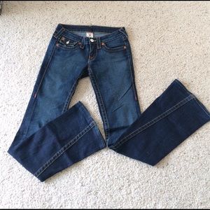 True Religion Joey jeans in dark wash, size 25
