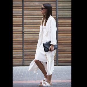 Zara white trench coat