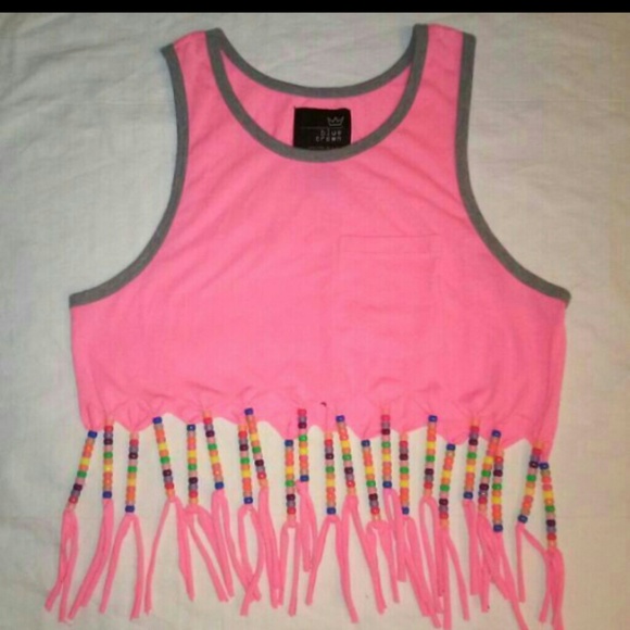 Pink crop tank