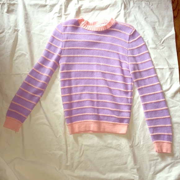 Pretty in Pink vintage pink and purple sweater