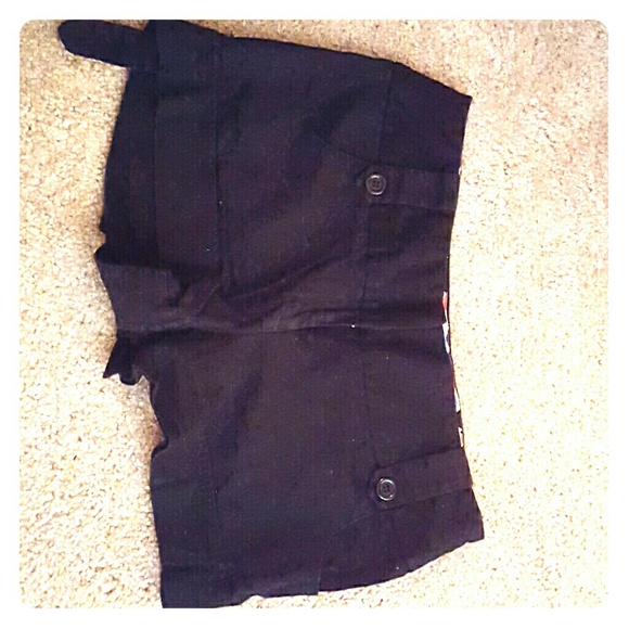 Black classy casual shorts