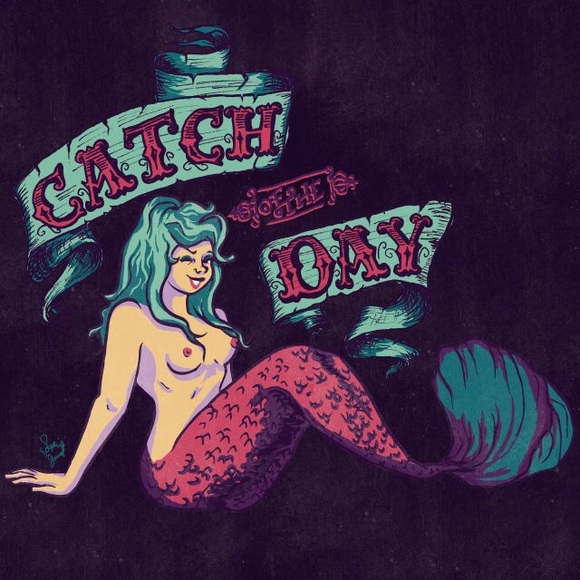 Catch of the Day Mermaid print