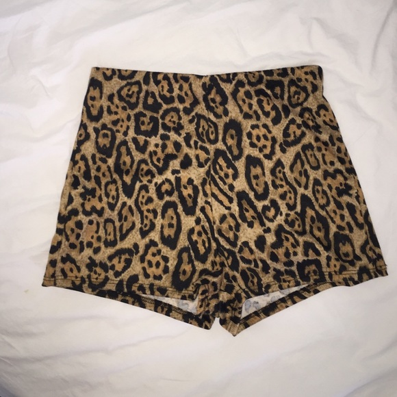 Animal print shorts