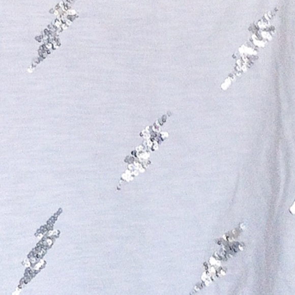 White Crop Tank Top with Sequins - Picture 3 of 4