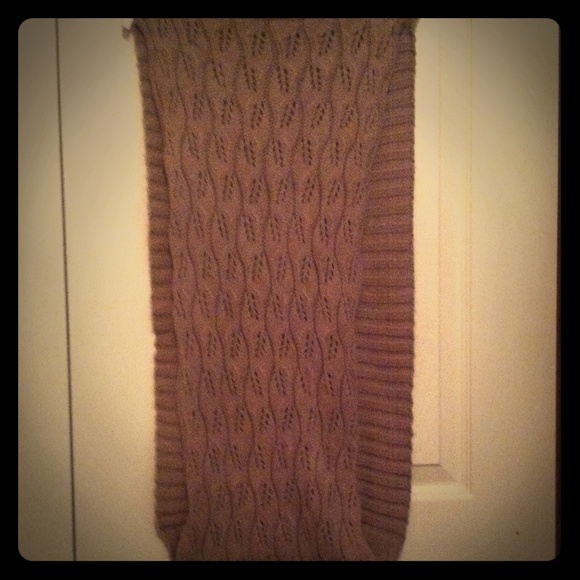 Brown Crochet Infiniti Scarf