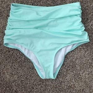 Urban outfitters light blue high waisted swim