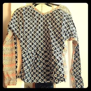 Marni for H&M colorful tie back top, cool details