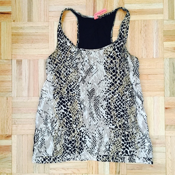 Silk cheetah print blouse