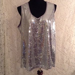 Slinky Brand  sequin top (( just lowered))