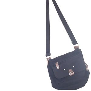 Black side bag.