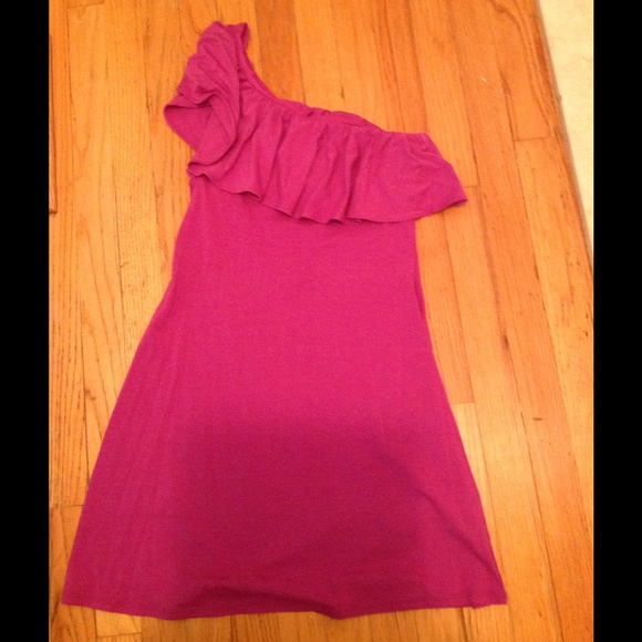 One Shoulder Ruffle Bra Top Cotton Dress