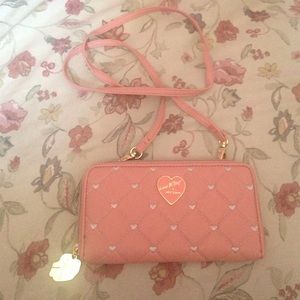 Pink betsey Johnson side bag