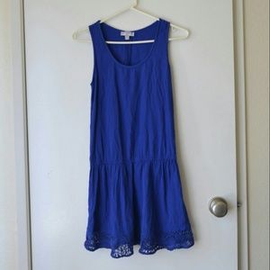 Cotton On drop waist dress with lace trim
