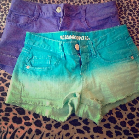 Two Size 3 Shorts! Purple & Blue Ombré 💜💙