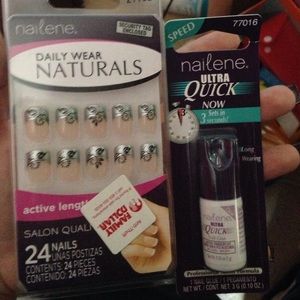 fake nails & nail glue combo