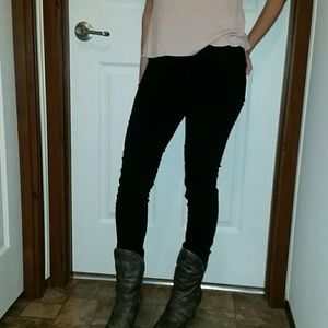 Forever 21 black mid-rise jeggings skinny Sz 24
