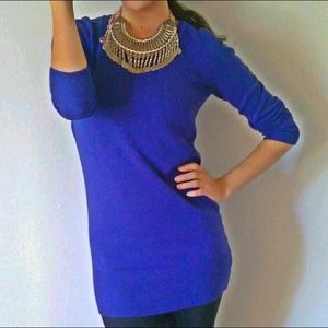 SOLD. Forever 21 Royal Blue Sweater Dress