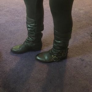 Black Mid-Calf Boots