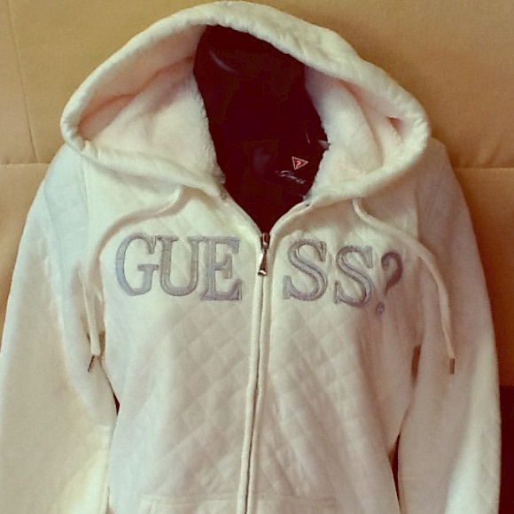 Guess Quilted White Jacket. Brand new!