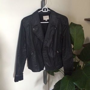 Coated Moto-Jacket