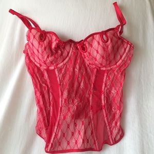 Get Your Sexy On❣Red Lace Bustier by Jezebel