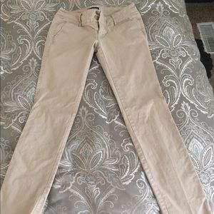 Straight leg khaki pants