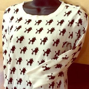 Poodle Sweater! EUC