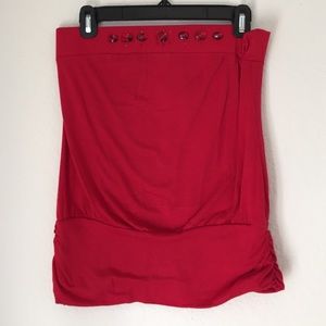 Embellished tube top