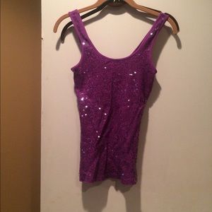 Sequin tank top