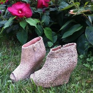 Jeffrey Campbell Leopard "Tick" Wedges