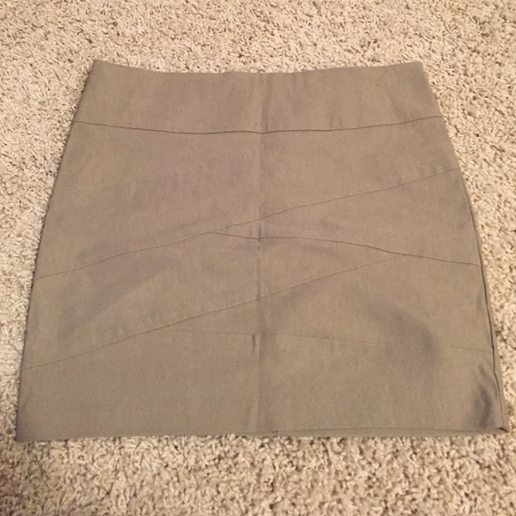 Tan mini skirt
