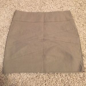 Tan mini skirt