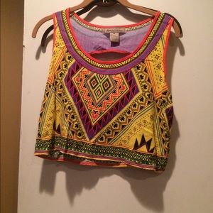 Aztec crop top