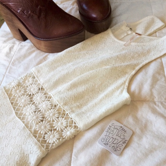 Free People Daisy Waist Dress In Ivory