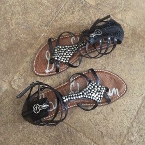 Studded gladiator sandals