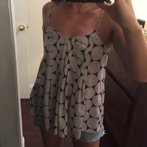 Gray and black tank.