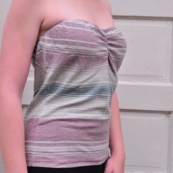 Obey propaganda striped tube top