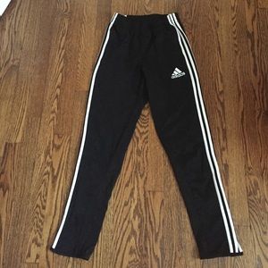Adidas black and white sweatpants