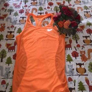 Nike dri fit orange tank